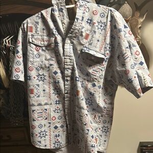 Men's Patterned Short Sleeve Shirt